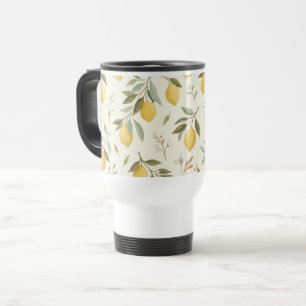 Mediterranean Lemon Travel Mug