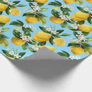 Mediterranean Lemon Wrapping Paper
