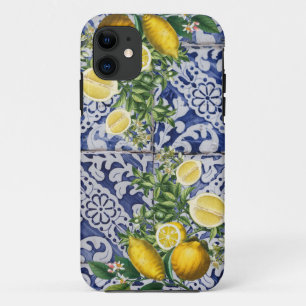 Mediterranean Lemons Summer Portuguese Tiles  Case-Mate iPhone Case