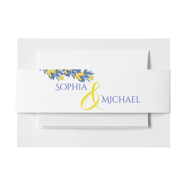 Mediterranean-Lemons-Wedding- Invitation Belly Band (Front Example)