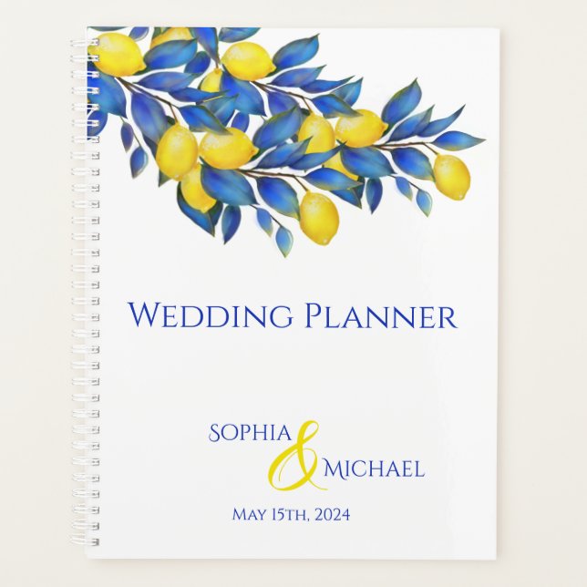 Mediterranean-Lemons-Wedding-Planner Planner (Front)