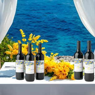 Mediterranean-Lemons-Wedding- Wine Label