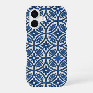 Mediterranean Lotus Tile Pattern - The White Lotus iPhone 16 Case