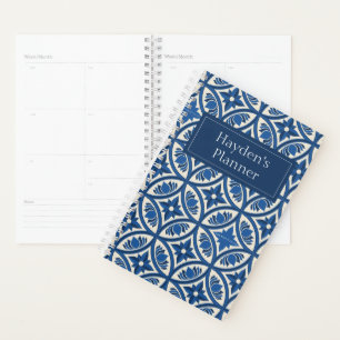 Mediterranean Lotus Tile Pattern - The White Lotus Planner