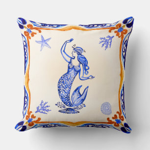 Mediterranean Mermaid Cushion