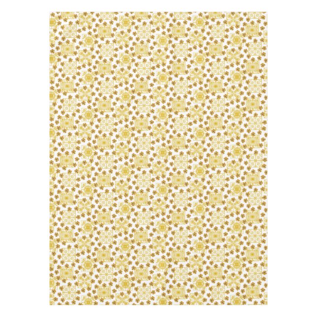 Mediterranean Mood | Golden Summer Tile Tablecloth (Front)