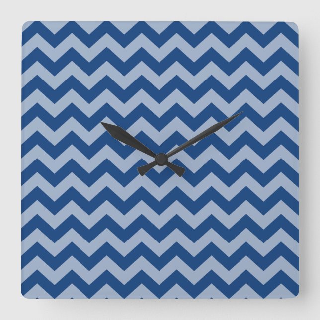 Mediterranean Moroccan Moods Chevrons Square Wall Clock (Front)