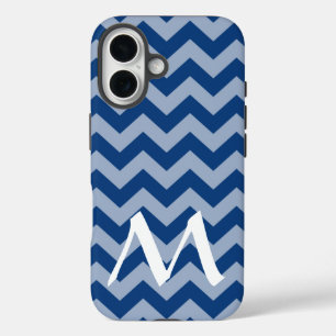 Mediterranean Moroccan Moods Chevrons w/ Monogram iPhone 16 Case