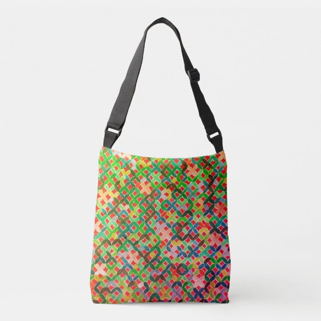 Mediterranean Mosaic Crossbody Bag (Front)