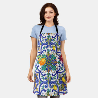 Mediterranean Mosaic lemon fruit  Apron