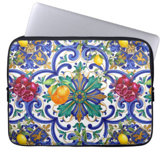 Mediterranean Mosaic lemon fruit  Laptop Sleeve