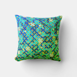 Mediterranean Mosaic Throw Pillow