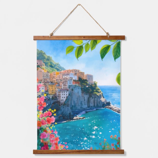 Mediterranean Ocean Hanging Tapestry (Front)