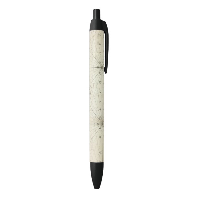 Mediterranean Sea 2 Black Ink Pen (Bottom (Vertical))
