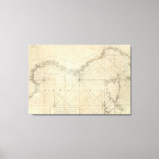 Mediterranean Sea 2 Canvas Print (Front)