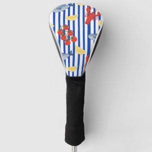 Mediterranean Seafood Market Pattern (2) Golf Head Cover