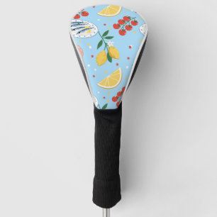 Mediterranean Seafood Market Pattern (5) Golf Head Cover