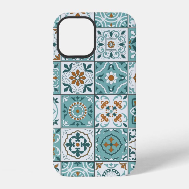 Mediterranean seamless pattern from Moroccan tiles iPhone Case (Back)