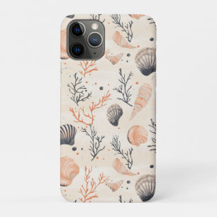 Mediterranean Seashell Starfish Coral Sand Case-Mate iPhone Case