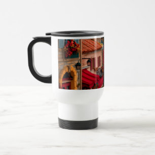 Mediterranean Street Scene Travel Mug – Warm