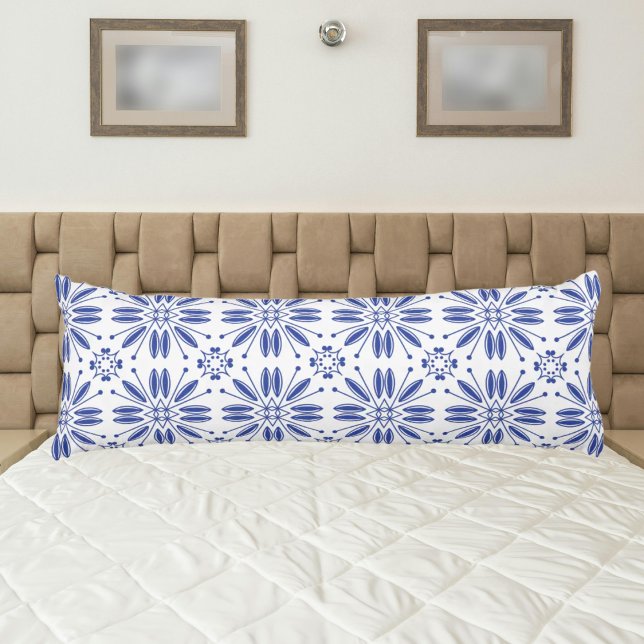 Mediterranean style blue vintage  body cushion (Creator Uploaded)