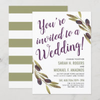 Mediterranean Style Sangria | Sage Wedding Invite