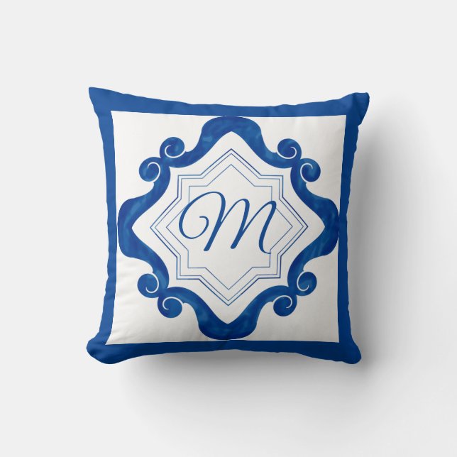 Mediterranean Style  Throw Pillow (Front)