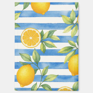 Mediterranean Summer Citrus Kitchen Decor Magnet