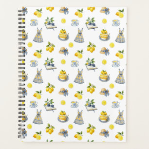 Mediterranean Summer Lemon Pattern Planner