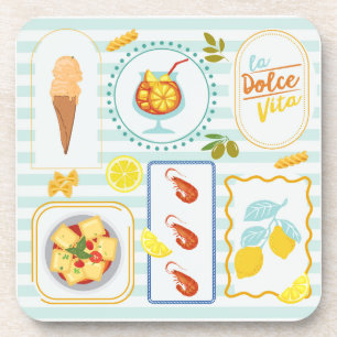 Mediterranean Summer Vibes Coaster