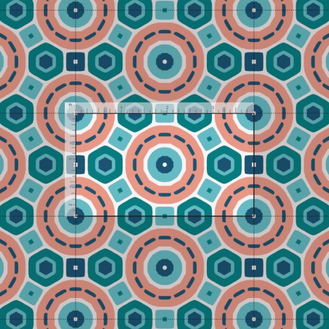 Mediterranean Summer Vibes Geometric Pattern Fabric (Creator Uploaded)