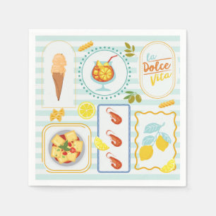Mediterranean Summer Vibes Napkin