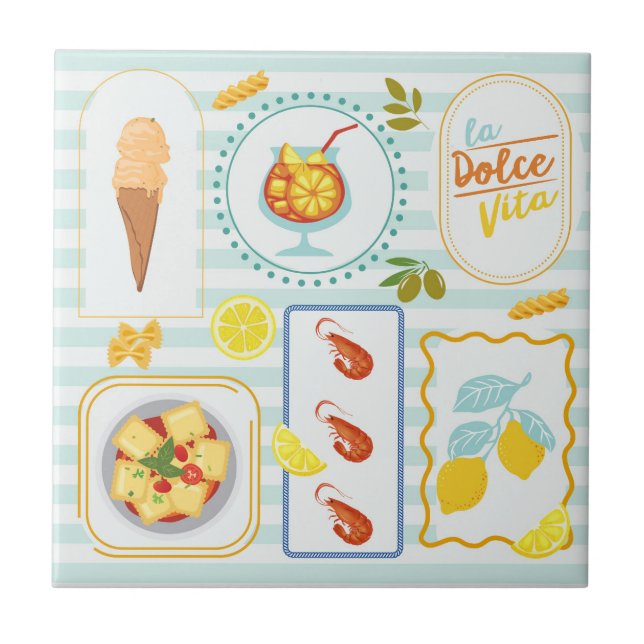 Mediterranean Summer Vibes Tile (Front)
