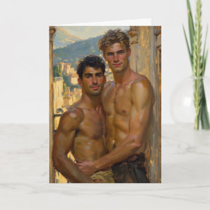 Mediterranean Sunrise Embrace Card