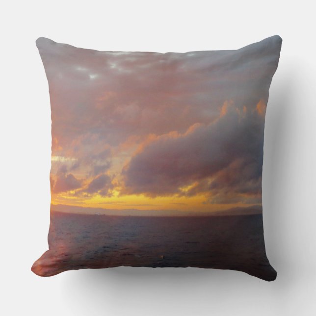 Mediterranean Sunset Pillow (Front)