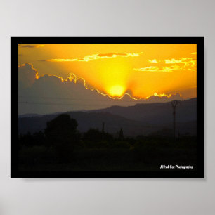Mediterranean Sunset Poster