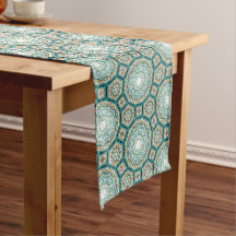 Mediterranean Teal Tile Pattern