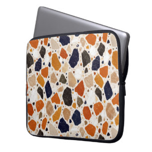 Mediterranean Terrazzo Abstract Design Laptop Sleeve