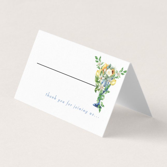  Mediterranean Thank you for Joining Us Place Card (Front)