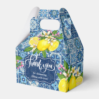 Mediterranean Tile and Lemons Favour Box