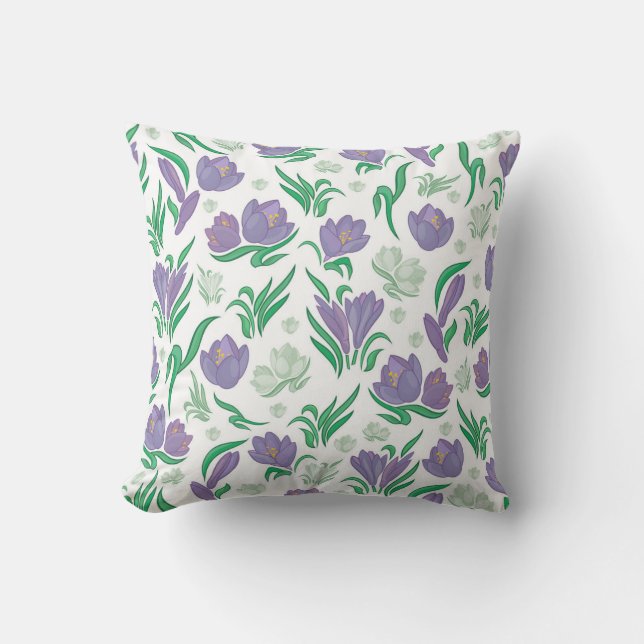 Mediterranean  tile bohemian aesthetic  cushion (Front)