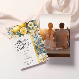 Mediterranean  Tile flower Italian Positano Lemon 