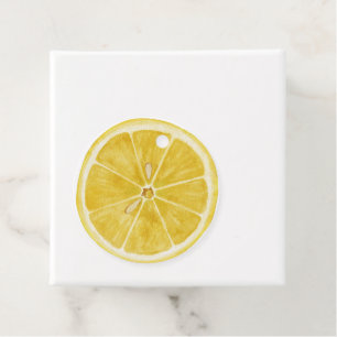 Mediterranean Tile flower Italian Positano Lemon Favour Tags