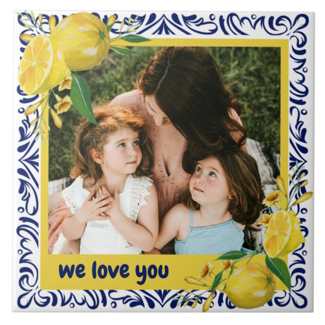 Mediterranean Tile Warmth Custom photo Portugal  (Front)