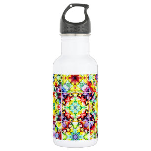 Mediterranean Tiles, Alcohol Ink Tiles, Majolica 532 Ml Water Bottle