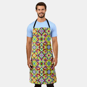 Mediterranean Tiles, Alcohol Ink Tiles, Majolica Apron
