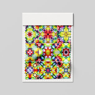 Mediterranean Tiles, Alcohol Ink Tiles, Majolica Fabric