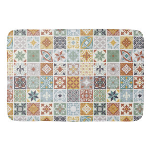 Mediterranean Tiles Bath Mat