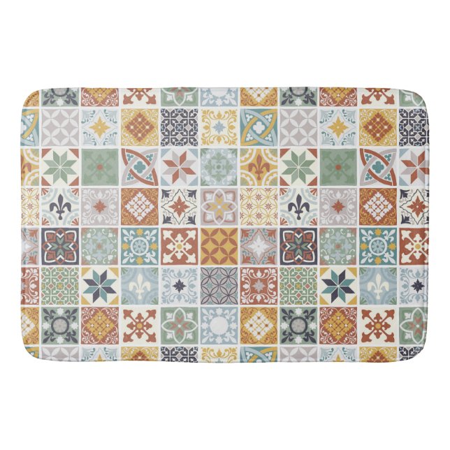 Mediterranean Tiles Bath Mat (Front)