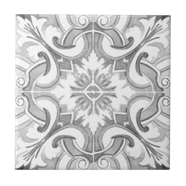 Mediterranean tiles, majolica,Sicilian style    Tile (Front)